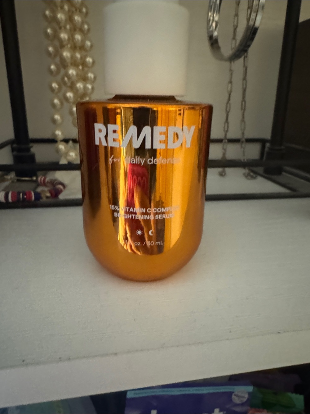 Brightening Serum in Metallic Orange